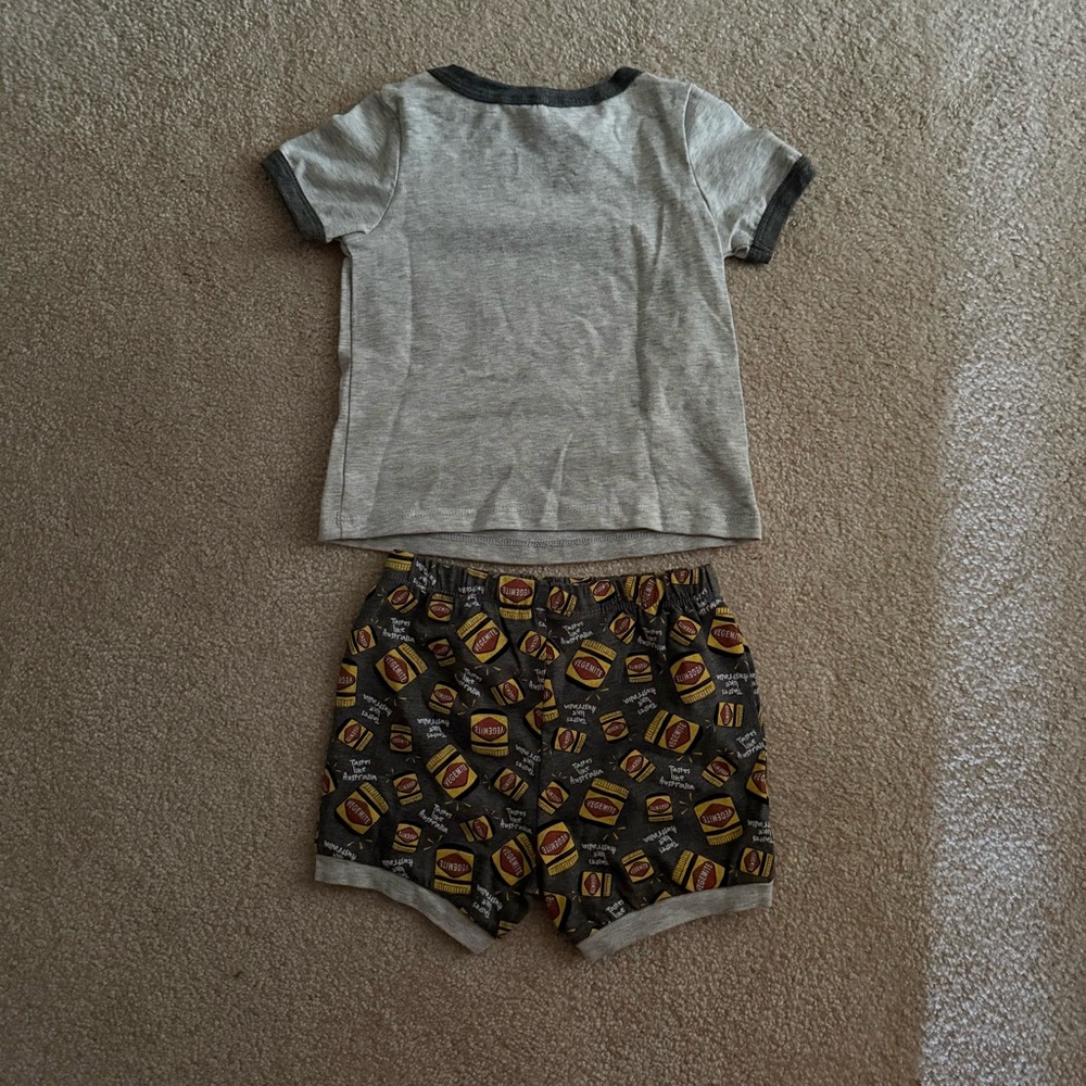 Gray Vegemite Kids top and short set - Picture 2 of 2